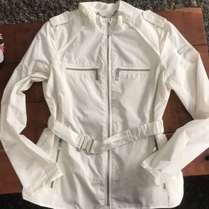Vince Camuto Belted Nylon Zip Jacket